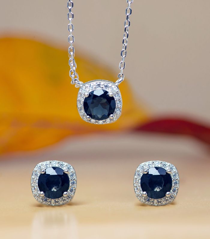 Aqua Whisper London Blue Topaz Halfset in Sterling Silver (BHS/419)